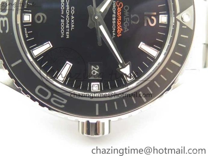 0309 EyeCatching Planet Ocean Professional Ceramic Bezel 45.5mm 1:1 VSF Best Edition Silver Markers on SS Bracelet A8500 Super Clone 8050